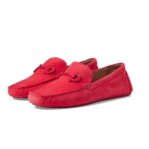NWOT Cole Haan Tully Driver Suede Loafers Pink Size 9